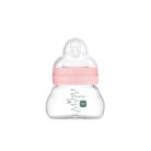 Mam  Feel Good 90ml  Premium üvegből készült cumisüveg Extra lassú átfolyás 0+ rózsaszín