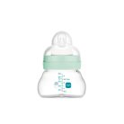 Mam  Feel Good 90ml  Premium üvegből készült cumisüveg Extra lassú átfolyás 0+ pasztell kék