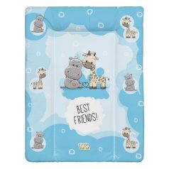   Babastar puha pelenkázó lap 50*70 cm - Best friend's ! kék