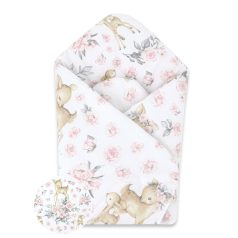 Baby Shop pólyatakaró 75x75cm - rózsaszín őzike