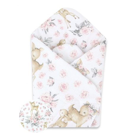 Baby Shop pólyatakaró 75x75cm - rózsaszín őzike