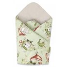 Baby Shop pólyatakaró 75x75cm -  zöld béka