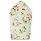 Baby Shop pólyatakaró 75x75cm -  zöld béka