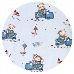 Baby Shop kókuszpólya 75x75cm - Kék Dinó Autó 