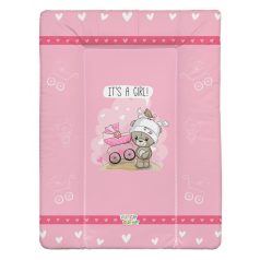   Babastar puha pelenkázó lap 50*70 cm - It's a girl ! maci babakocsi rózsaszín 