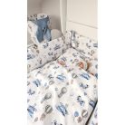Baby Shop 4 részes babaágynemű - Kék repülőgép 