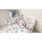 Baby Shop 4 részes babaágynemű - Kék repülőgép 