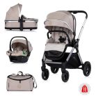 Chipolino Euphoria 3 az 1-ben újszülött babakocsi - Latte