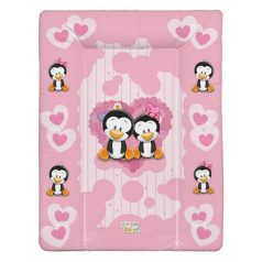   Babastar puha pelenkázó lap 50*70 cm - pingvinek rózsaszín 