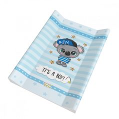   Babastar puha 2 ékes pelenkázó lap 50*70 cm - it's a boy ! koala kék