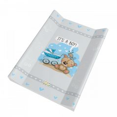   Babastar puha 2 ékes pelenkázó lap 50*70 cm - it's a boy ! maci babakocsi szürke 