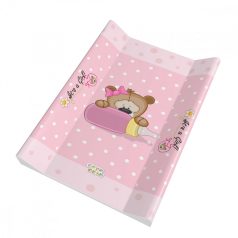   Babastar puha 2 ékes pelenkázó lap 50*70 cm -  It's a girl ! maci cumisüveg rózsaszín 