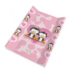   Babastar merev pelenkázó lap 50*70 cm - pingvinek rózsaszín 
