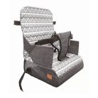 Dreambaby Grab 'n go textil székmagasító utazószék háttámlás székre - zig-zag grey