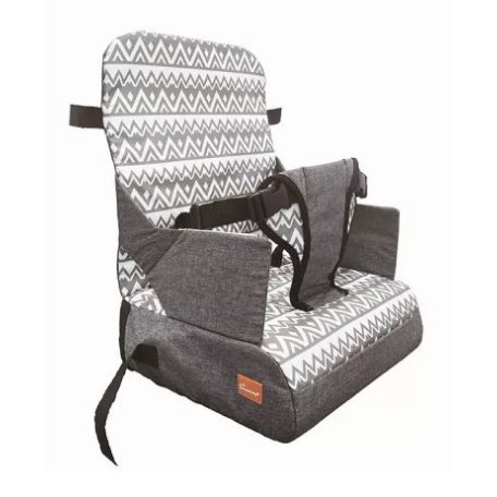Dreambaby Grab 'n go textil székmagasító utazószék háttámlás székre - zig-zag grey