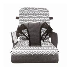   Dreambaby Grab 'n go textil székmagasító utazószék háttámlás székre - zig-zag grey