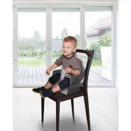 Dreambaby Grab 'n go textil székmagasító utazószék háttámlás székre - zig-zag grey