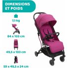 Chicco TROLLEYme babakocsi automata zárral  0h + Aurora Pink