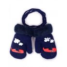 Yo! Bébi téli kesztyű 10 cm - Kék repülőgép
