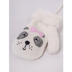 Yo!club téli kesztyű 12 cm - ekrü/kutya