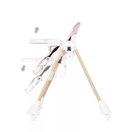 Chipolino Candy Shop multifunkciós etetőszék - Powder pink