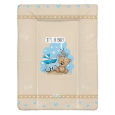   Babastar puha pelenkázó lap 50*70 cm - It's a boy ! maci babakocsi bézs