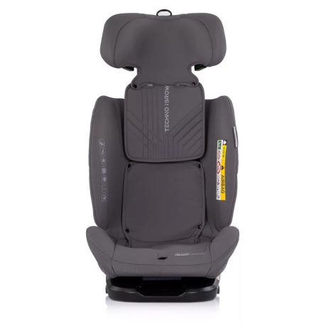Chipolino Techno iGrow autósülés Isofix 40-150cm - charcoal 