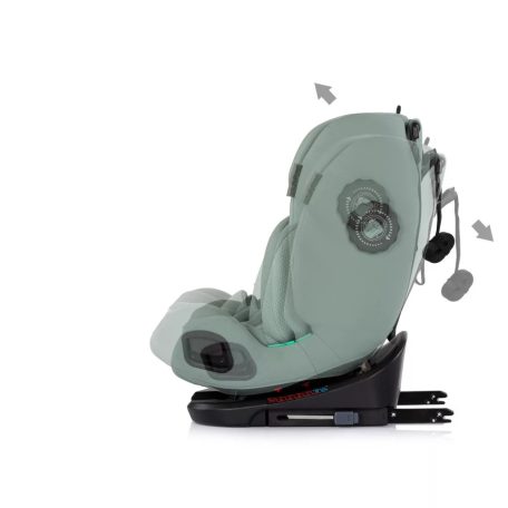 Chipolino Techno iGrow autósülés Isofix 40-150cm - matcha