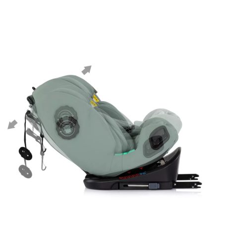 Chipolino Techno iGrow autósülés Isofix 40-150cm - matcha