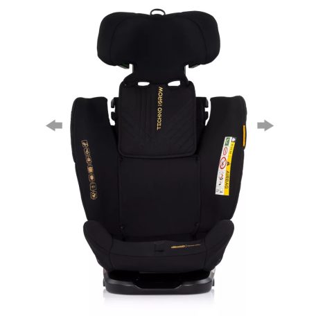 Chipolino Techno iGrow autósülés Isofix 40-150cm - noir 