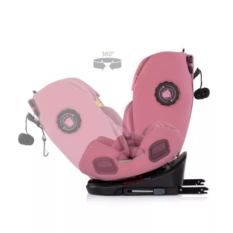 Chipolino Techno iGrow autósülés Isofix 40-150cm - powder pink 