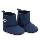 Yoclub babakocsi cipő 0-6 hó - sötétkék/gomb díszítéssel