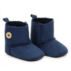 Yoclub babakocsi cipő 6-12 hó - sötétkék/gomb díszítéssel