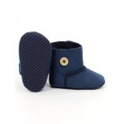 Yoclub babakocsi cipő 6-12 hó - sötétkék/gomb díszítéssel