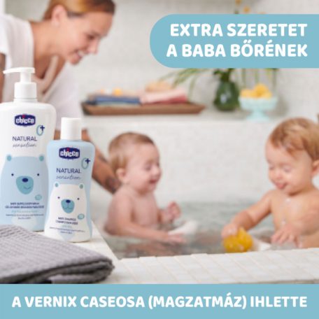  Chicco Natural Sensation sampon 200 ml - könnymentes - Aloéval 0h+