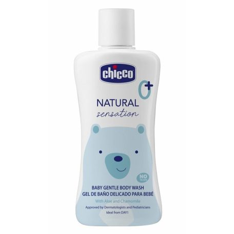  Chicco Natural Sensation Gyengéd babafürdető 200 ml - Aloe és Kamilla kivonattal 0h+