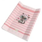 Babastar puha 2 ékes pelenkázó lap 50*70 cm - Rózsaszín cica pillangóval 