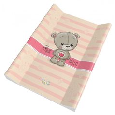   Babastar puha 2 ékes pelenkázó lap 50*70 cm - Rózsaszín szívecskés mac 