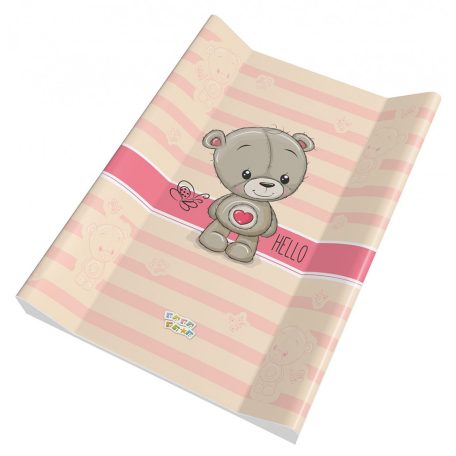 Babastar puha 2 ékes pelenkázó lap 50*70 cm - Rózsaszín szívecskés mac 