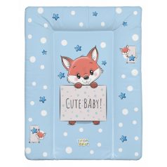   Babastar puha pelenkázó lap 50*70 cm - Kék csillagos róka 