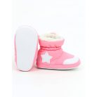 Yoclub Bébi Cipő 0-6 hó - Rózsaszín Fehér Csillaggal