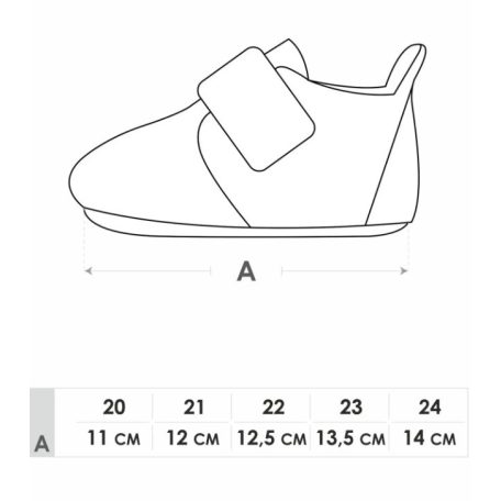 YO!club zoknicipő 22-es - fekete/markoló