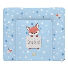   Babastar puha pelenkázó lap 85*75 cm - Kék csillagos róka 