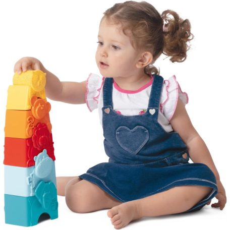 Chicco Állatos torony ECO+ 2in1 építőjáték 9 hó+