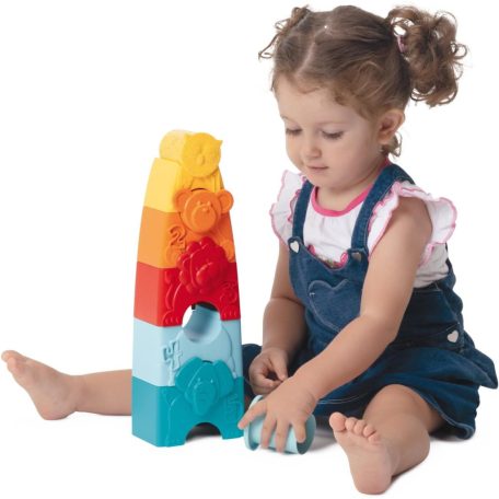 Chicco Állatos torony ECO+ 2in1 építőjáték 9 hó+