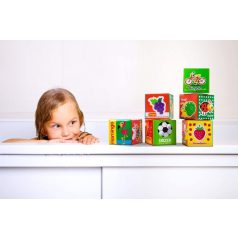 Bocioland puha játék kockák - 6 db