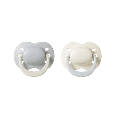 Tommee Tippee Newborn Újszülött szilikon cumi 0-2 hó 2 db - Boy Szürke/Krém