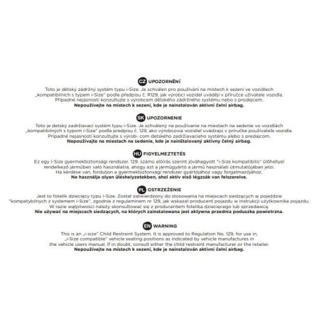 PETITE&MARS Core Pro 40-87 cm hordozó i-Size - Black Grey