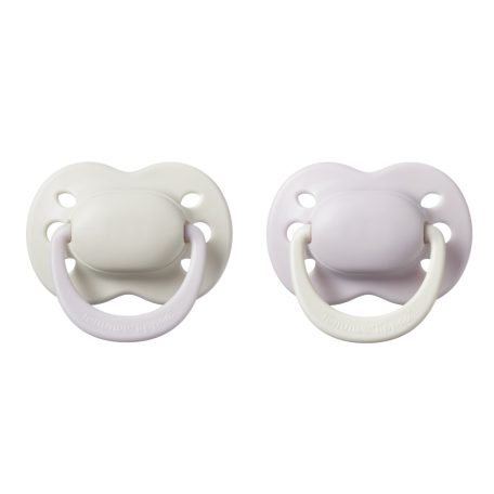 Tommee Tippee Newborn Újszülött szilikon cumi 0-2 hó 2 db - Lila/Krém