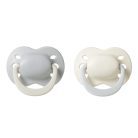 Tommee Tippee Newborn Újszülött szilikon cumi 0-2 hó 2 db - Girl  Krém/Szürke
